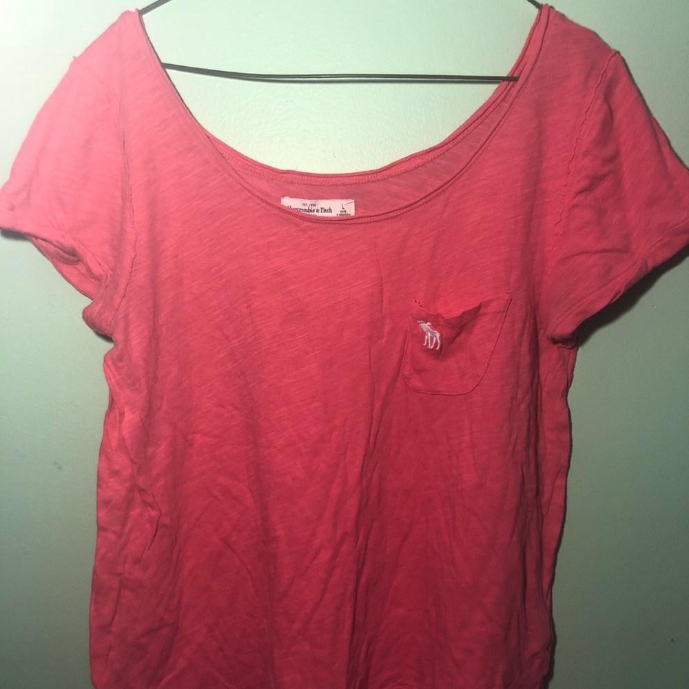 A&F Hot-Pink Juniors T-Shirt
